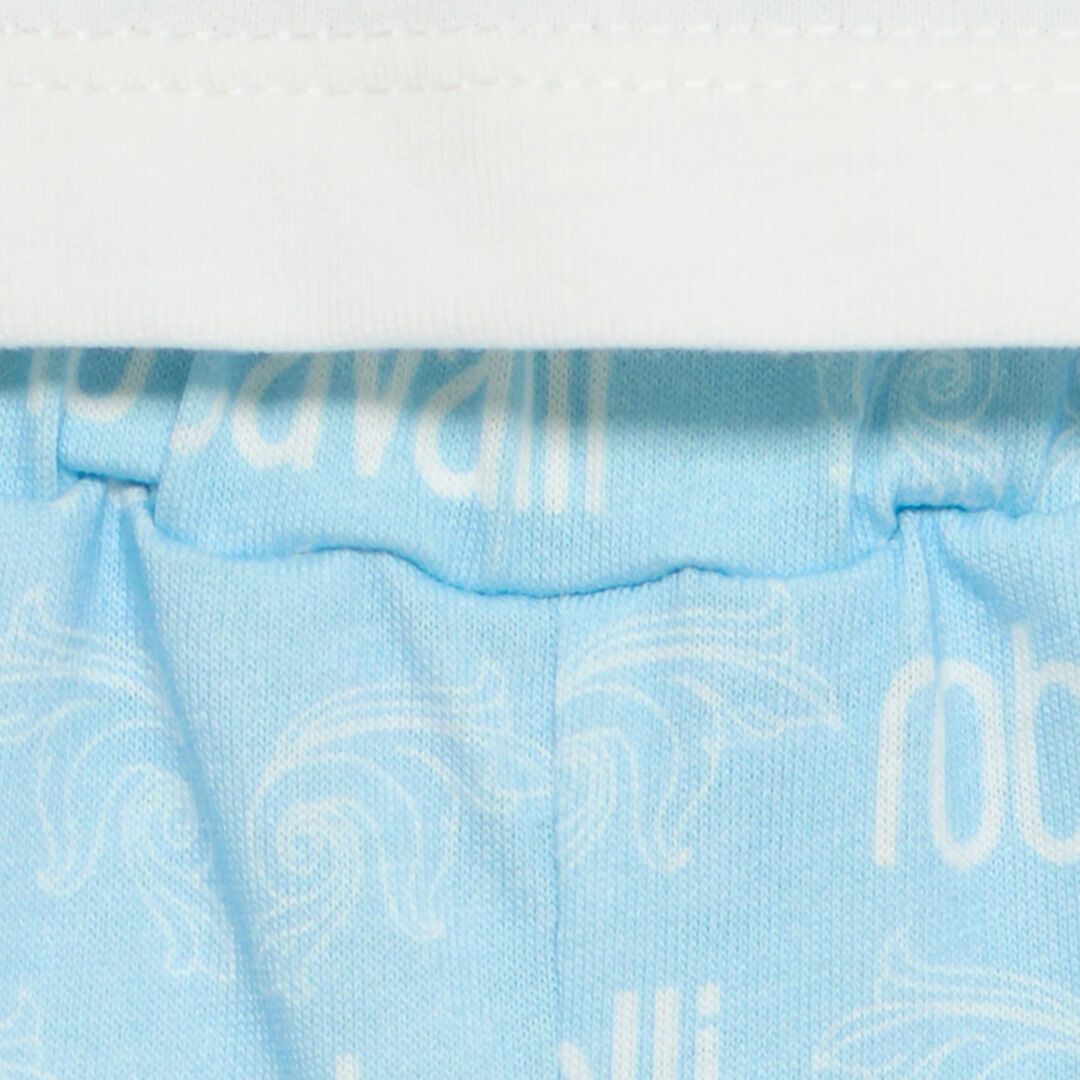 JU Branded T-Shirt And Shorts Set JU Branded T-Shirt And Shorts Set Light blue UJT824-JD001