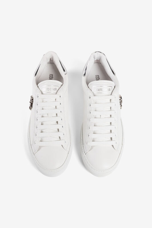 RC Sneakers with Monogram Mirror Snake White/Silver RRS009-PZB23