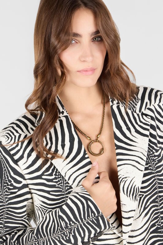 RC Necklace With Snake Pendant RC Necklace With Snake Pendant Gold UKG008-AM001