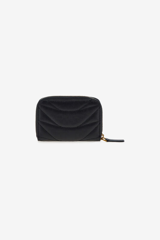 RC Small wallet with Monogram RC and zip Black SKA003-PN462