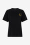 RC T-shirt en coton avec tigres BLACK WQT62B-JD028