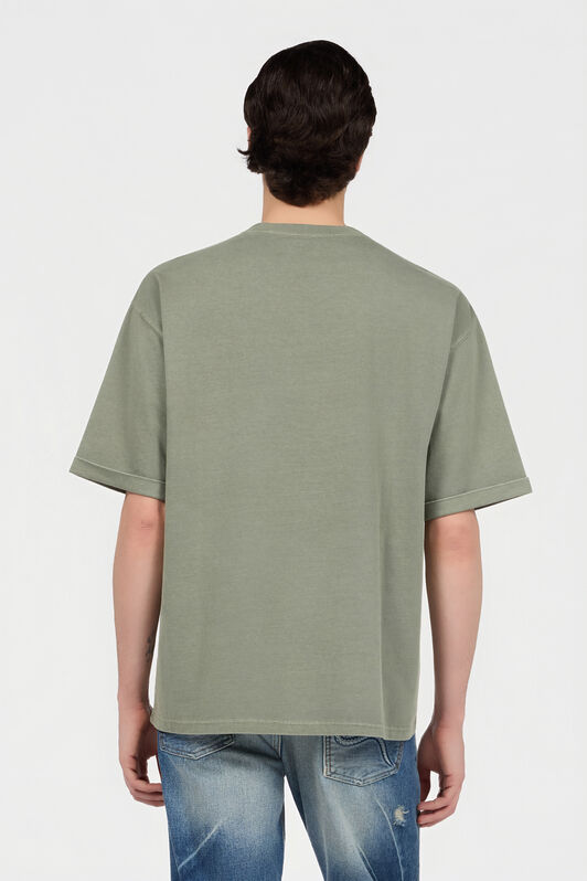 RC Sage Green T-Shirt With Embroidered Snake RC Sage Green T-Shirt With Embroidered Snake SAGE XNT62F-JD060