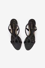 RC Black Leather Sandals BLACK WKS005-PZ319