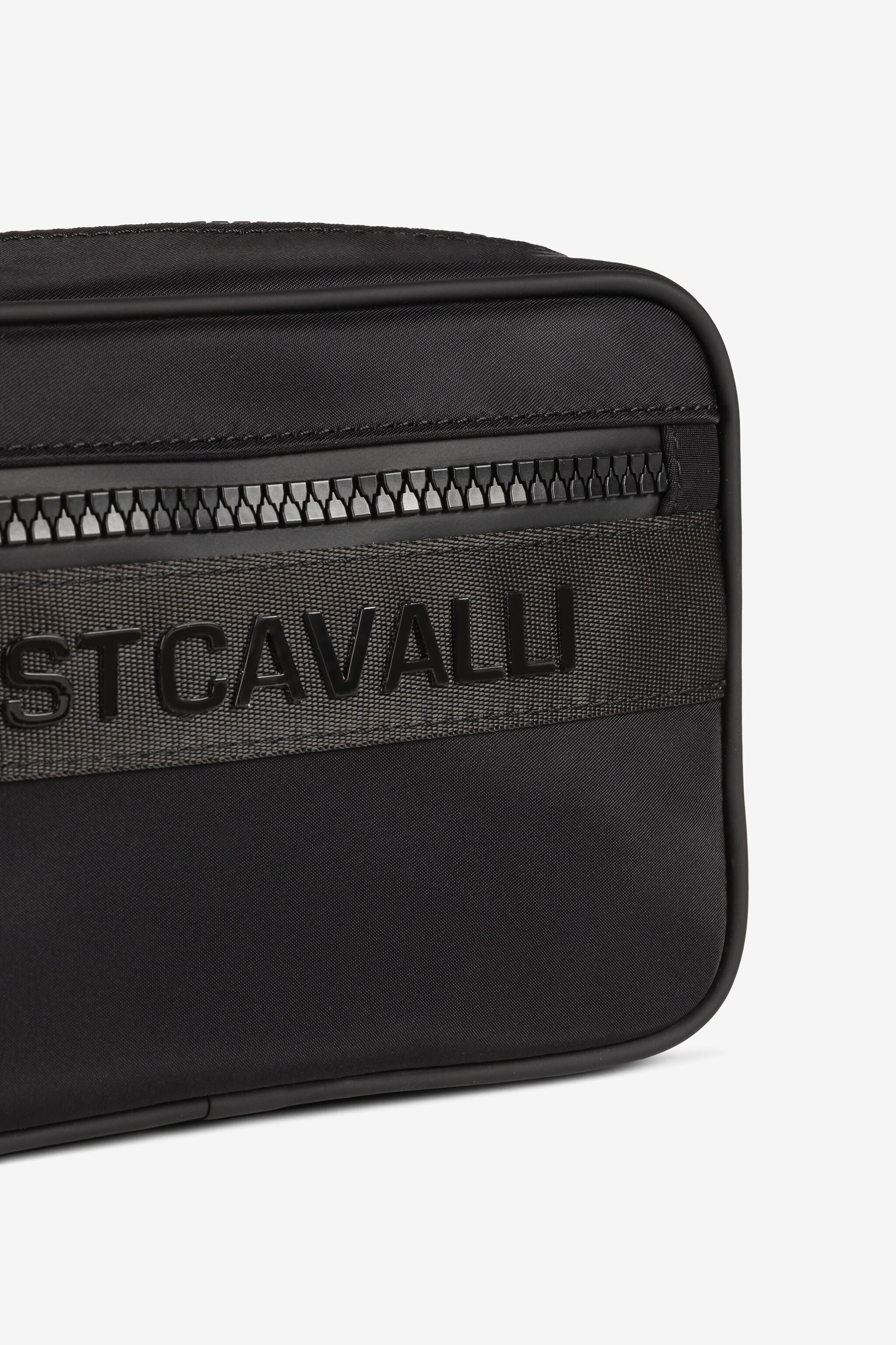 JC Just Cavalli Logo-Appliqué Belt Bag JC Just Cavalli Logo-Appliqué Belt Bag BLACK Q62343-Q1246