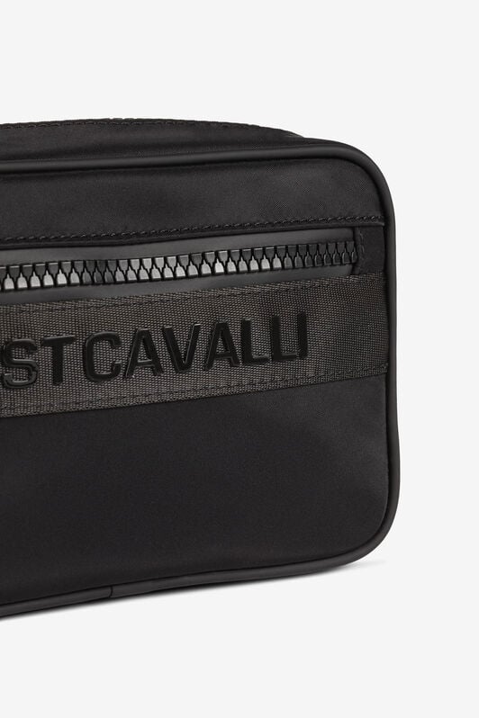JC Just Cavalli Logo-Appliqué Belt Bag JC Just Cavalli Logo-Appliqué Belt Bag BLACK Q62343-Q1246