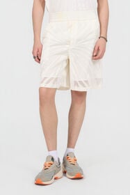 RC Bermuda Shorts With Ray Devoré Print NATURAL WHITE XRT272-HLI15
