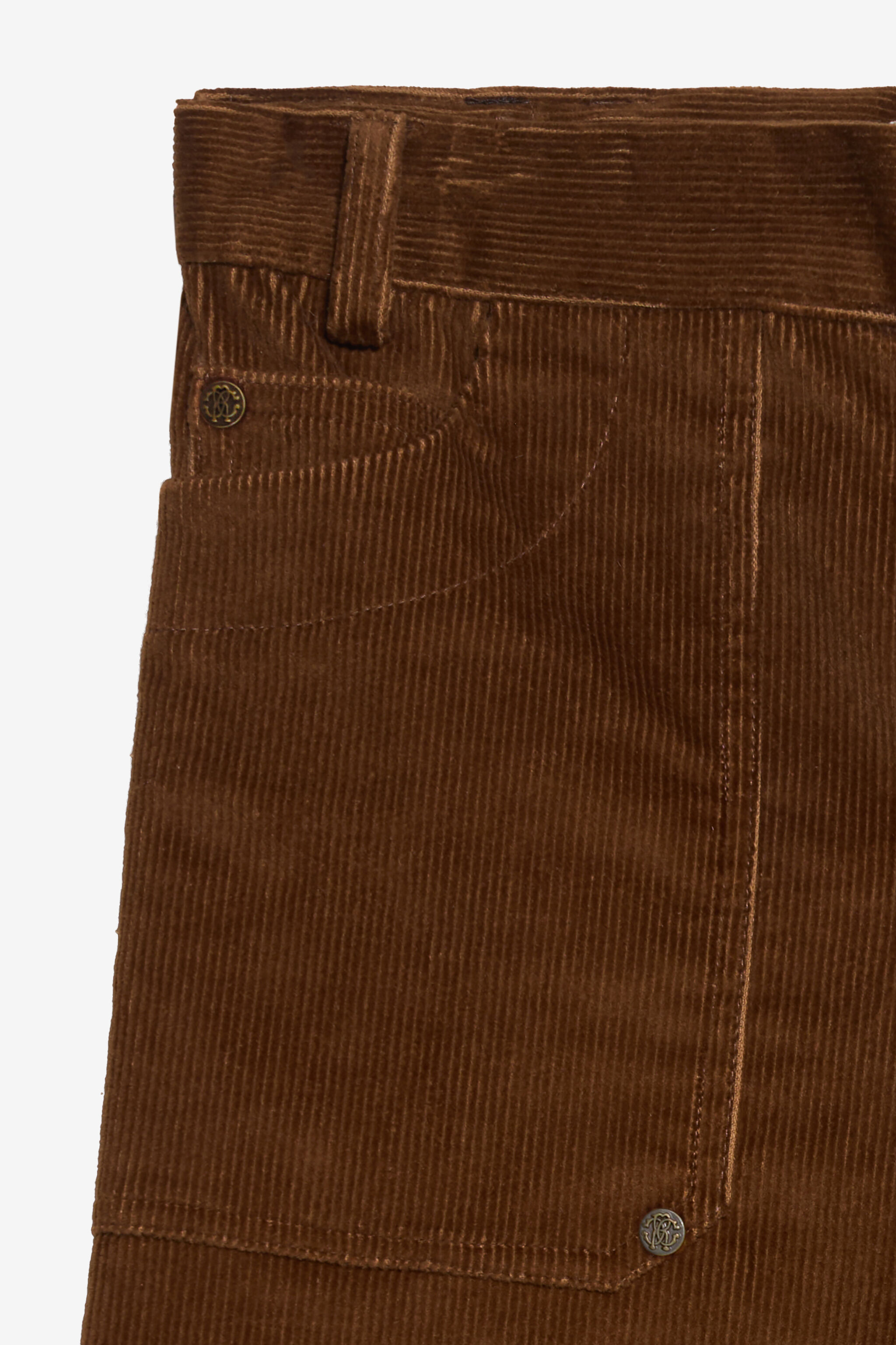 JU Corduroy Trousers JU Corduroy Trousers BROWN RUB XJT20X-VL039