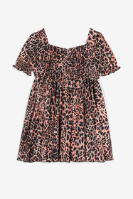 JU Abito con stampa Leopard Rosa OJT128-RJ010
