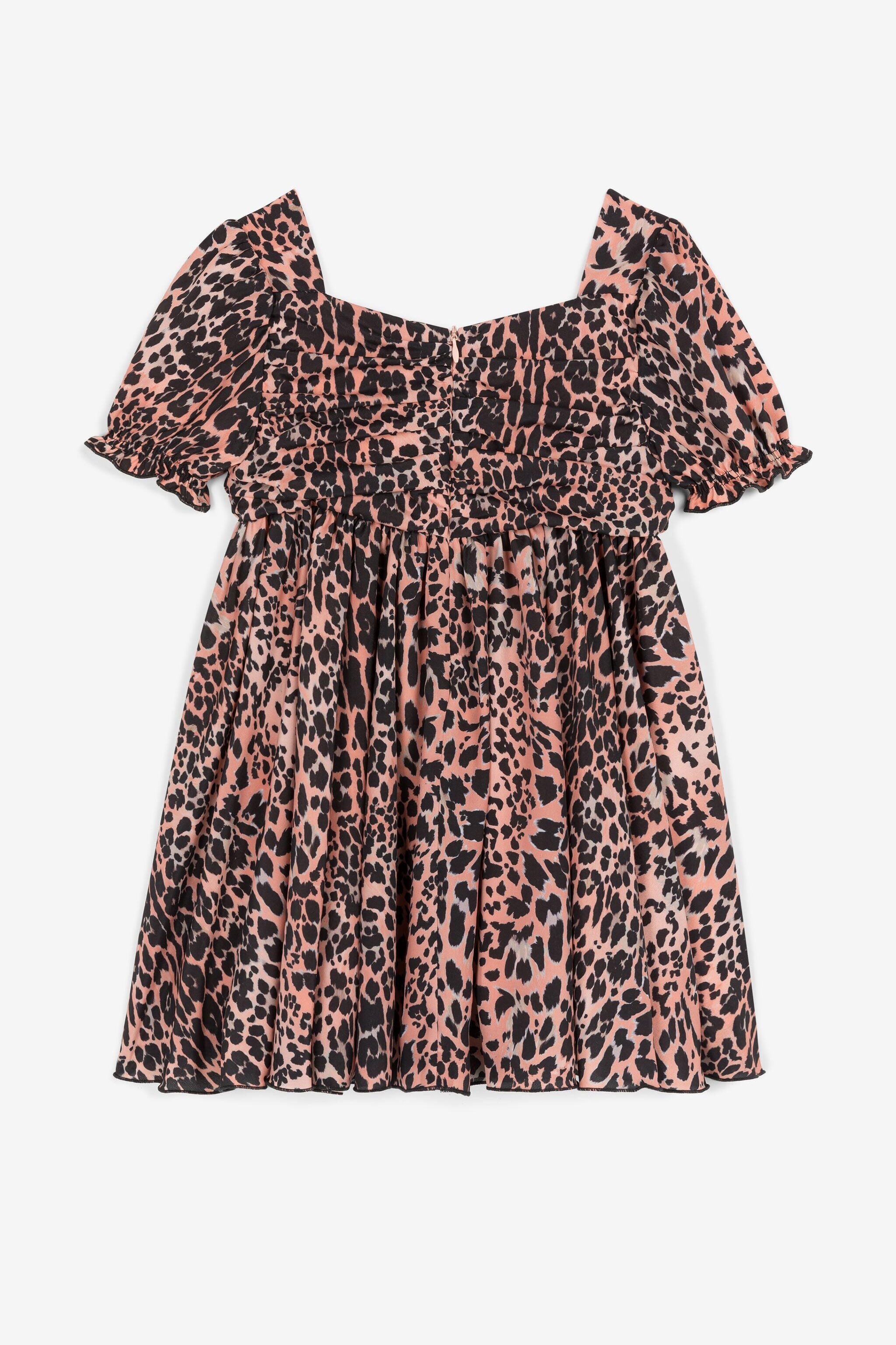 JU Leopard-Print Dress JU Leopard-Print Dress Pink OJT128-RJ010