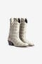 RC Santiags En Cuir Embossé RC Santiags En Cuir Embossé Noir/Blanc UKS021-PZ587