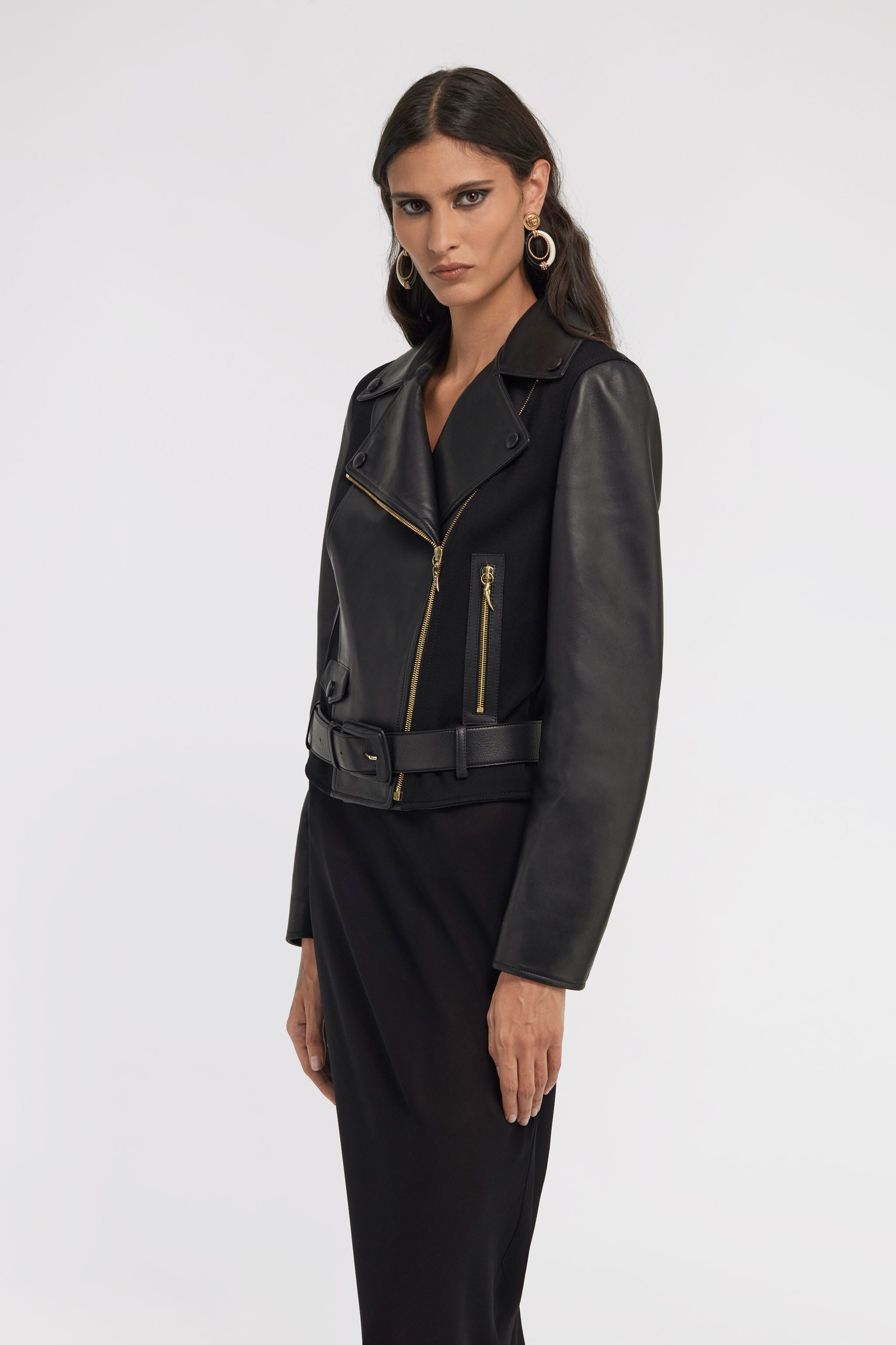 RC Leather biker Jacket RC Leather biker Jacket Negro TKP800-PN001