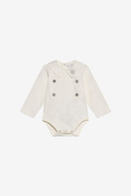 JU Eleganter, zweireihiger Baby-Body IVORY XJT61N-JD005