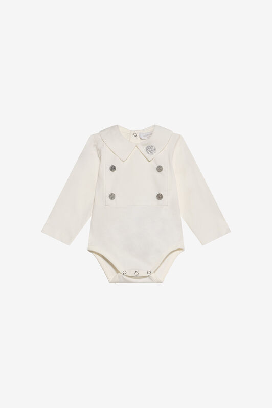 JU Eleganter, zweireihiger Baby-Body IVORY XJT61N-JD005