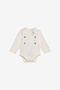 JU Eleganter, zweireihiger Baby-Body IVORY XJT61N-JD005