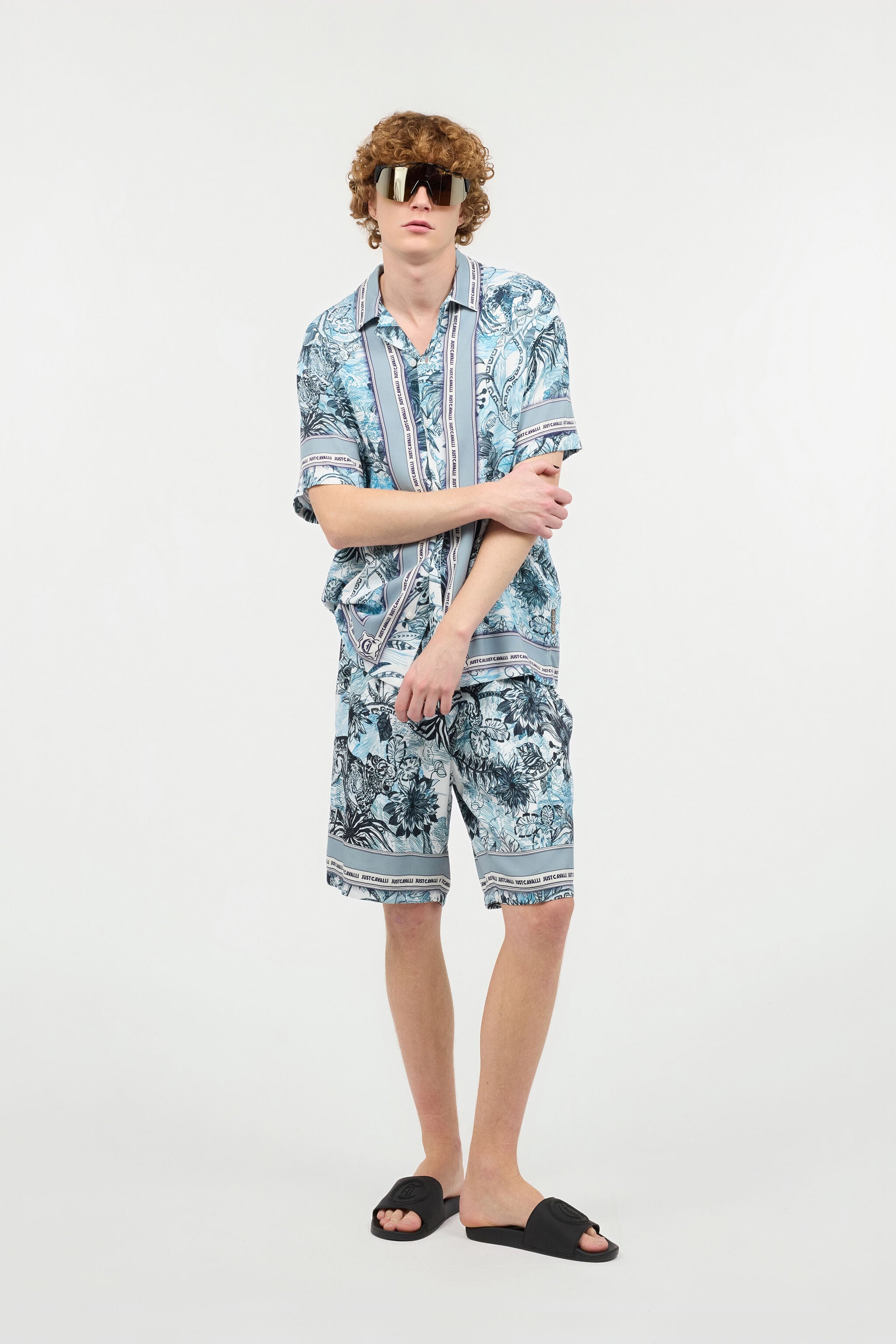 JC Sports Shorts With All-Over Print JC Sports Shorts With All-Over Print Light blue UFT010-UF030