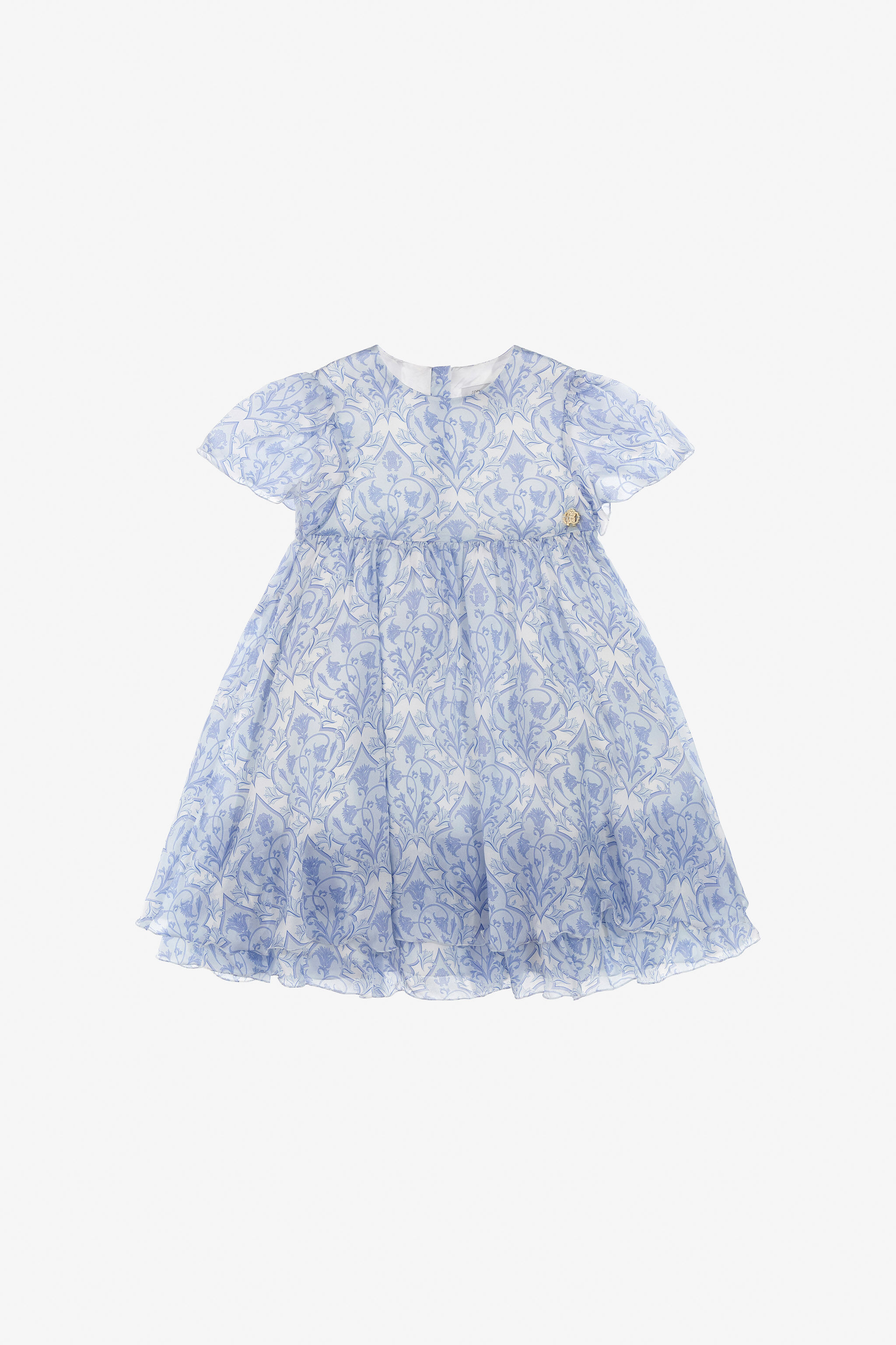 JU Bedrucktes Kleid JU Bedrucktes Kleid Hellblau SJT144-CTL48