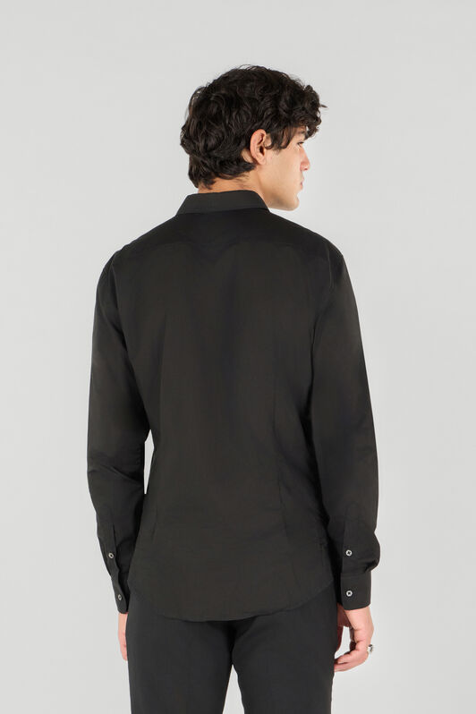 RC Camisa Con Monograma RC Negro SRT700-CH026