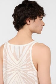 RC Top With Ray Devoré Print NATURAL WHITE XRT600-HLI15