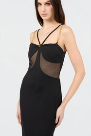 RC Robe Maxi Noire à Bretelles Chaîne BLACK SOT10A-AI001
