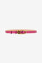 RC Laminated Leather Belt with Snake Print RC Laminated Leather Belt with Snake Print Fuchsia SKC005-PZ579