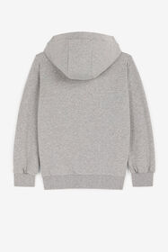 JU Logo-Appliqué Zip Hoodie Gray PJT648-CF050