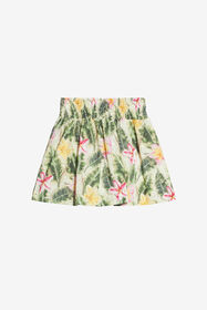 JU Gonna In Sangallo Con Stampa Floreale Verde chiaro UJT301-ELO38
