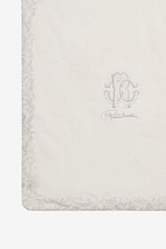 JU Baumwolldecke mit Avvento-Print PEARL GREY XJT80G-3PS62