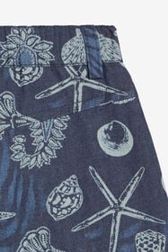 JU Miniskirt With Marine Print Dark blue UJJ300-DYO39