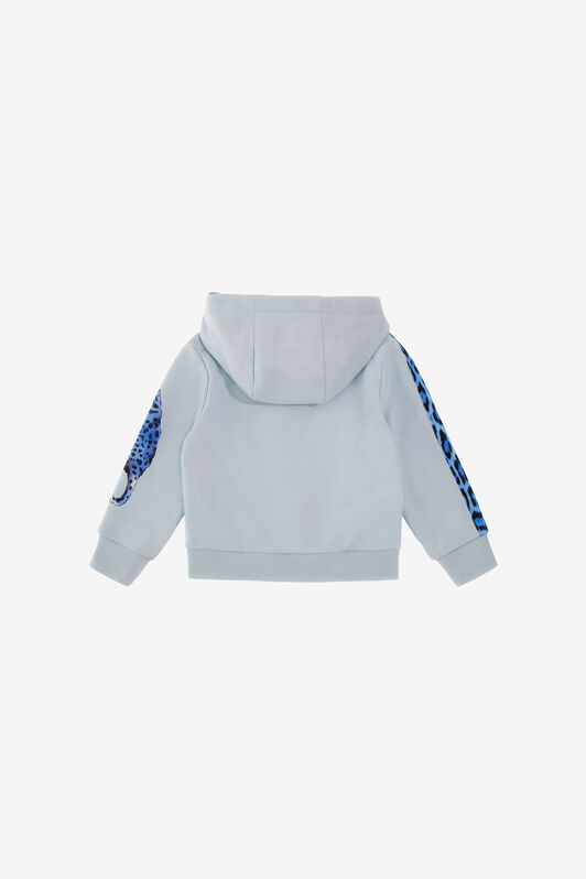 JU Blue Leopard Hoodie JU Blue Leopard Hoodie Light blue SJT911-CF050