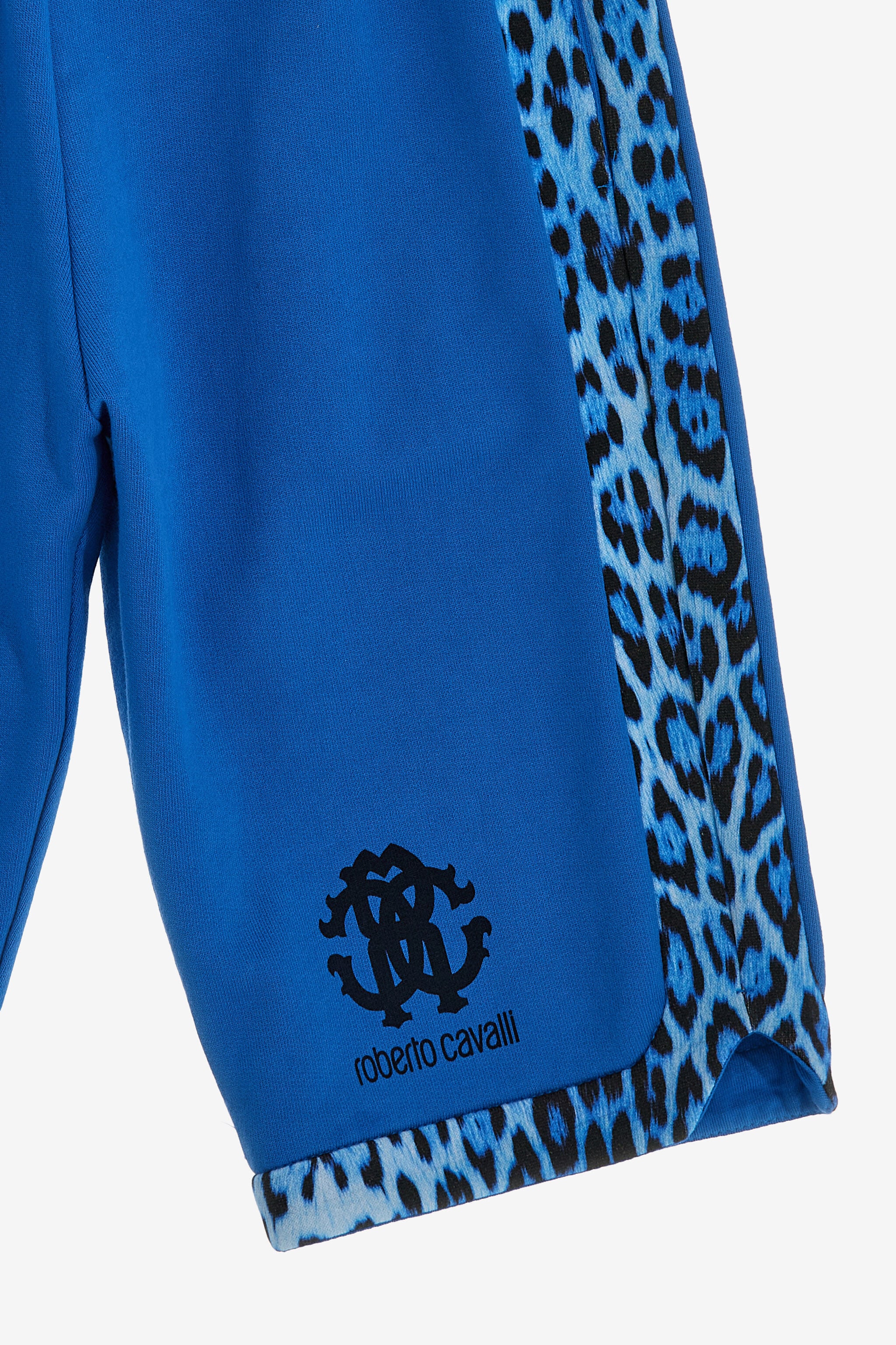 JU Blue Leopard Shorts JU Blue Leopard Shorts Blue SJT233-CF050