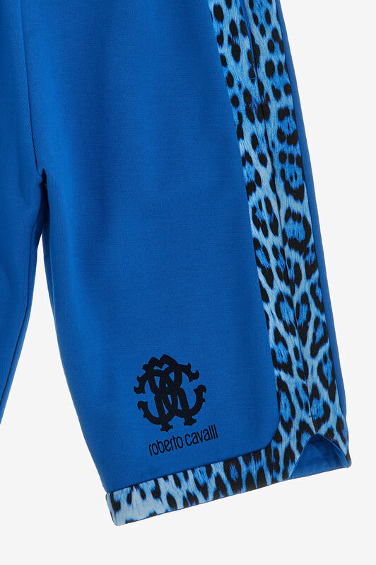 JU Blue Leopard Shorts JU Blue Leopard Shorts Blue SJT233-CF050