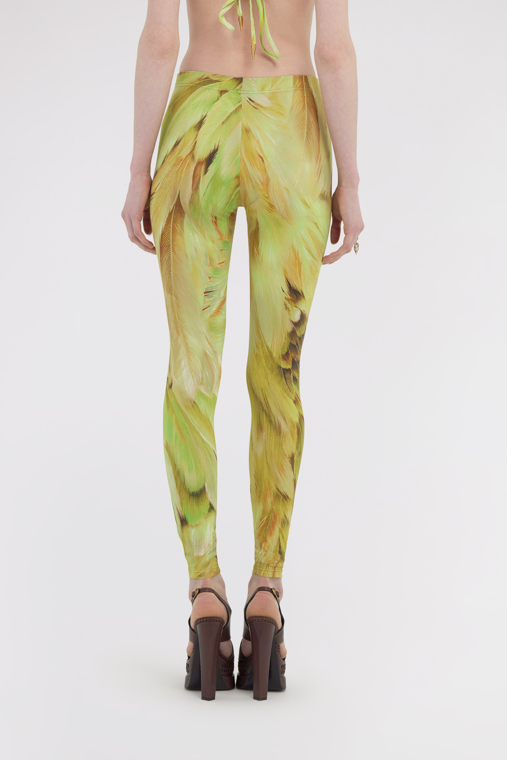 RC Plumage print Leggings RC Plumage print Leggings Light green SWT20A-LNL71