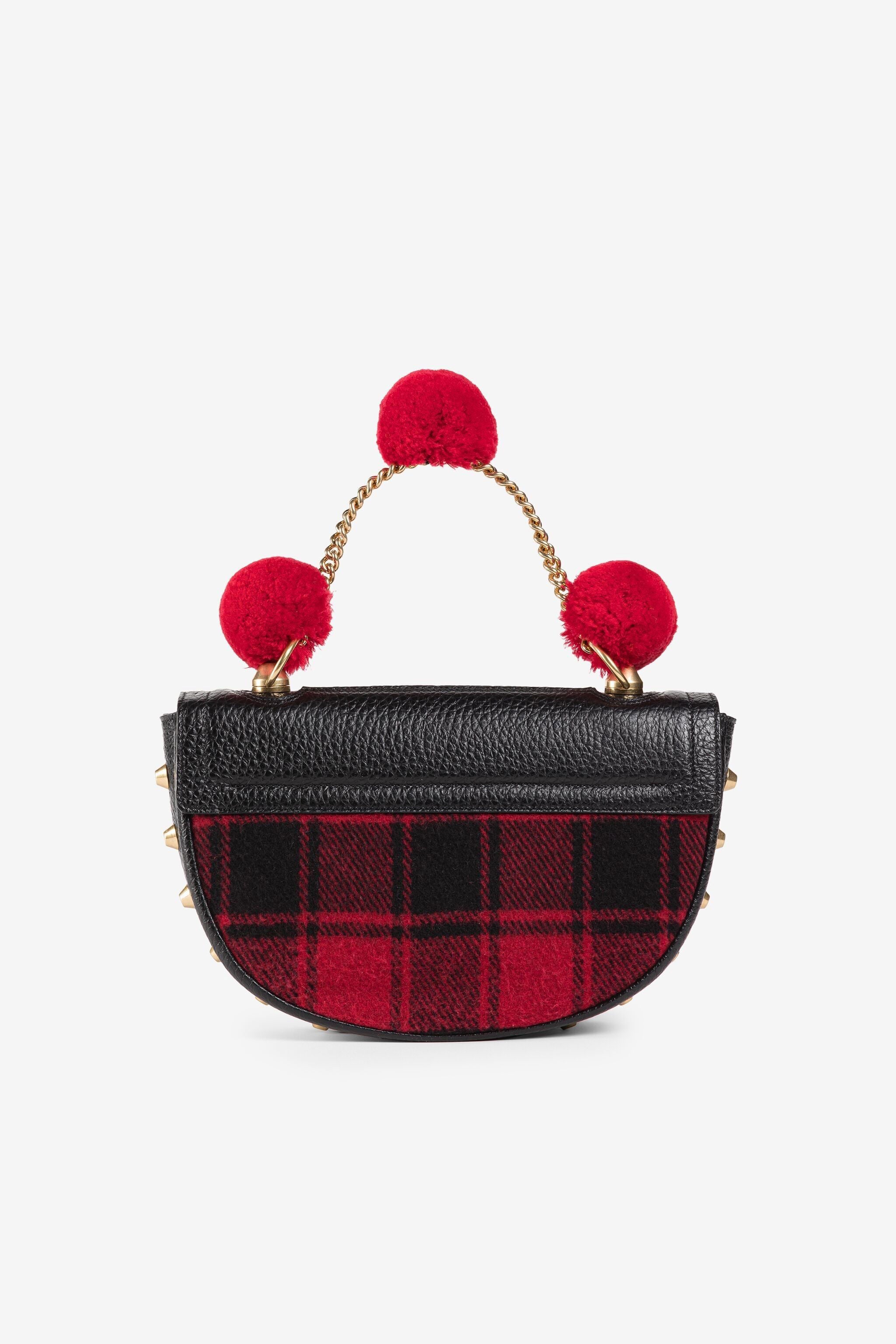 RC Borsa tote con pompon RC Borsa tote con pompon Nero/Rosso PKB007-FE054