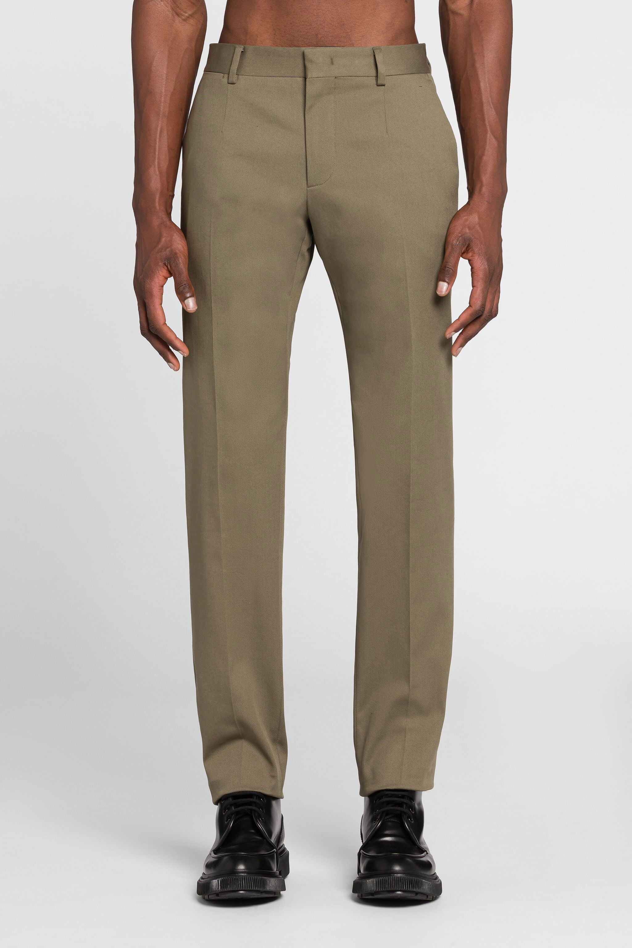RC Tiger Tooth Pleated Trousers KHAKI ORT211-FN063