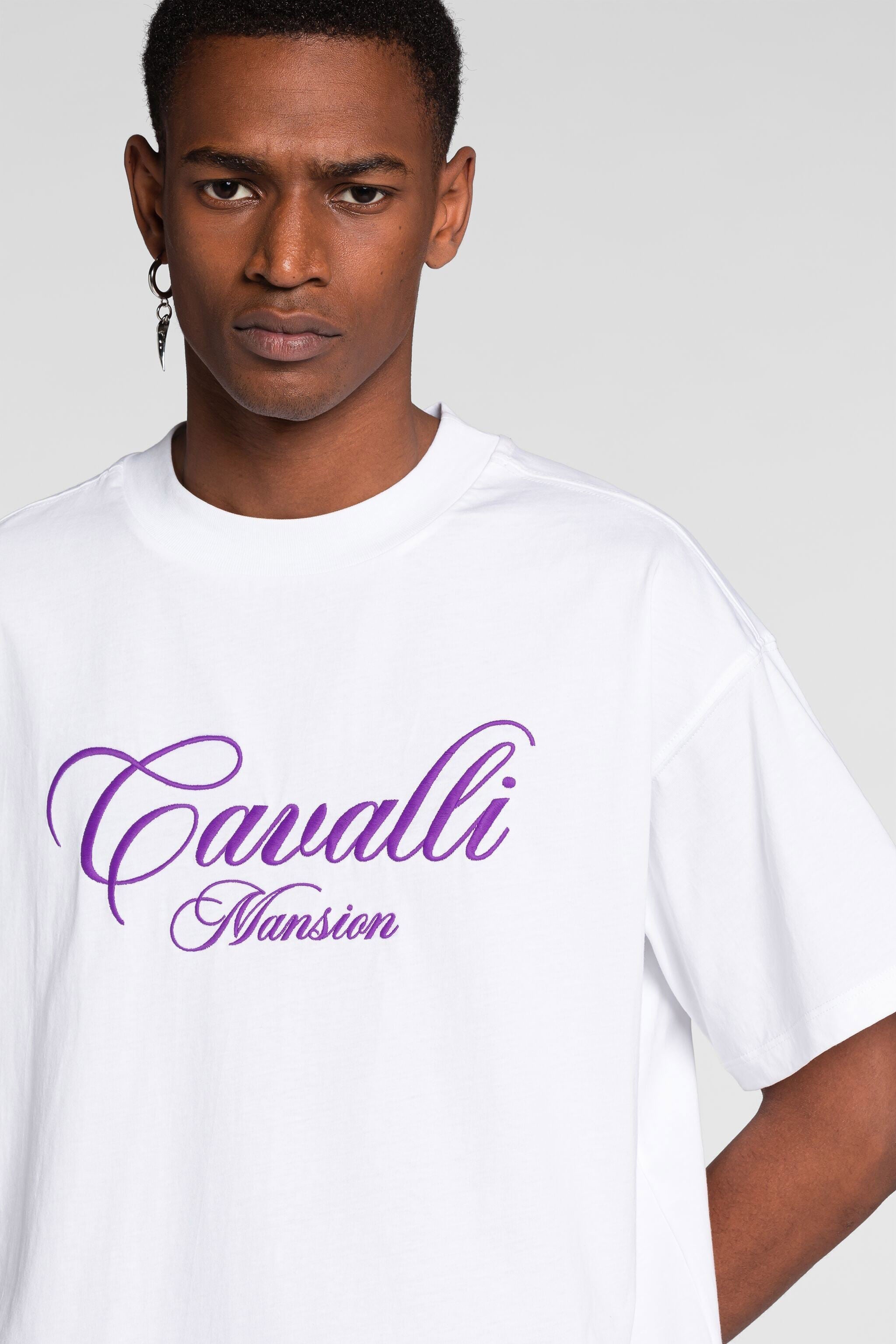 RC Logo-Embroidered Cotton T-Shirt RC Logo-Embroidered Cotton T-Shirt White PNT61K-JD060