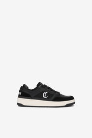 JC Black Leather Sneakers BLACK VFS066-VF524