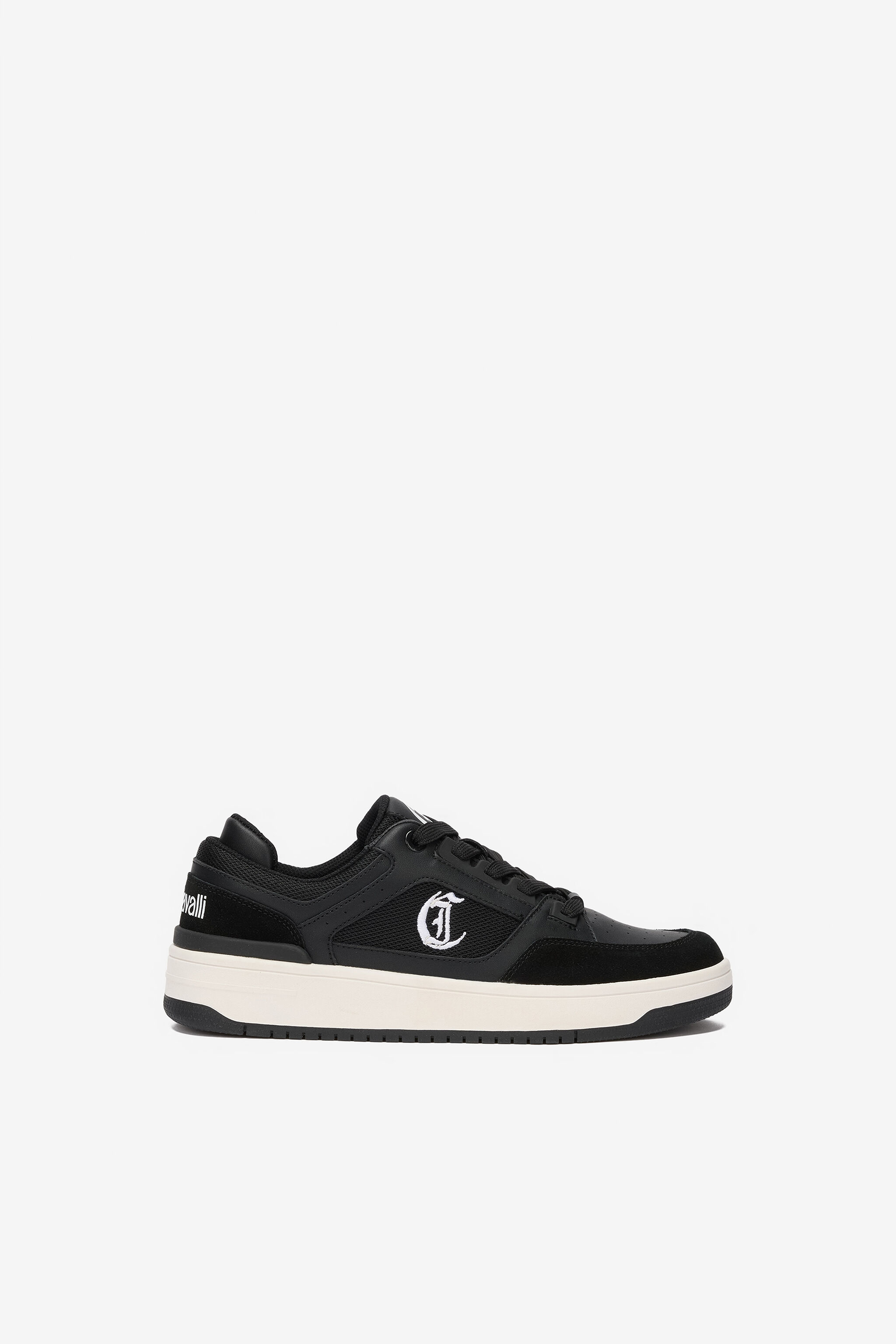 JC Black Leather Sneakers BLACK VFS066-VF524