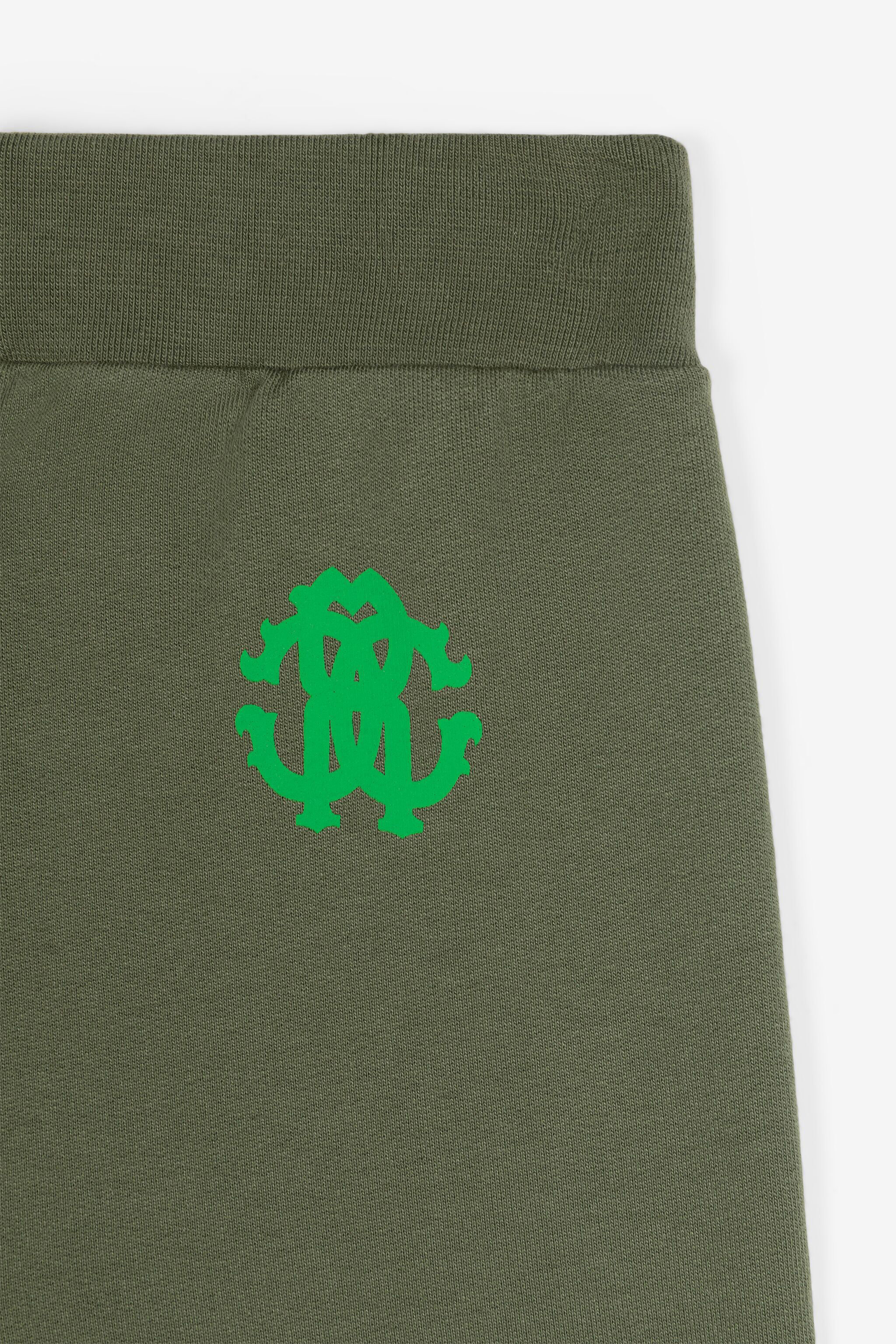JU Shorts sportivi con Monogram RC Verde scuro RJT224-CF050
