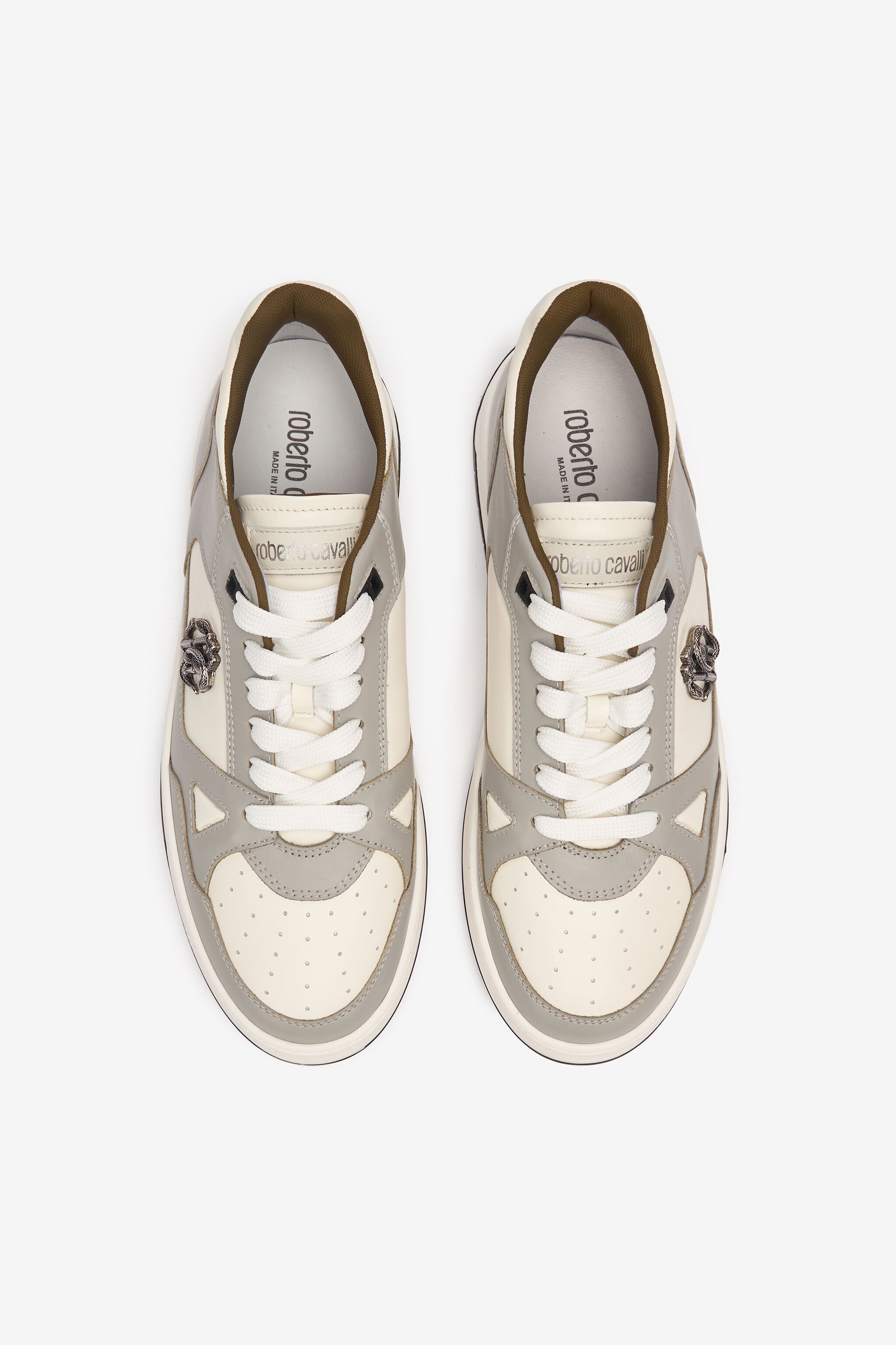 RC Sneakers With Mirror Snake Monogram GRIGIO/NERO SRS044-PZA90