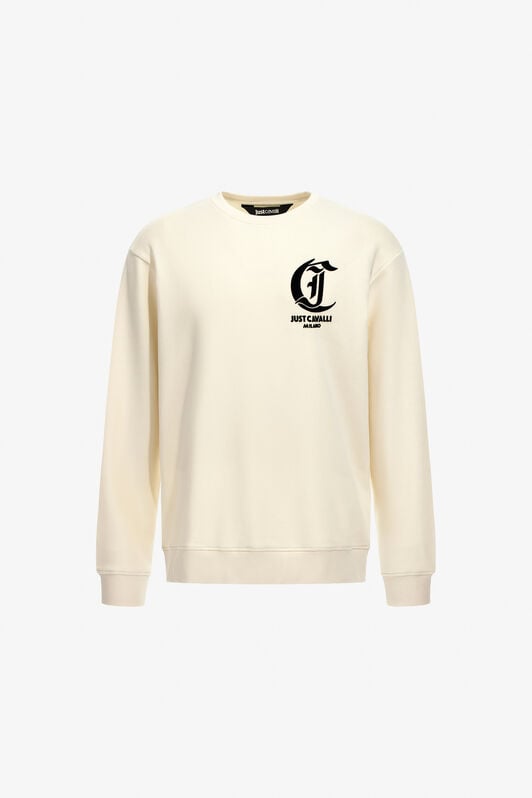 JC Just Cavalli Sweatshirt JC Just Cavalli Sweatshirt Ivory TFT061-TF078