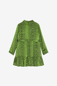 JU Grünes Kleid mit Jaguar-Print GREEN XJT11B-FXS71