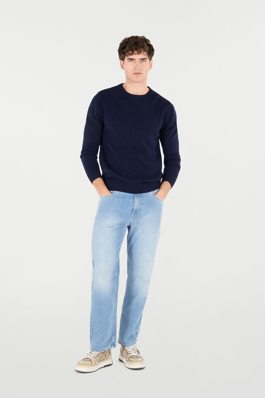 RC Wool Crew-Neck Sweater BLUE POM60G-MQ001