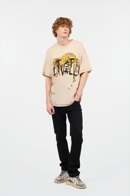 JC Camiseta Con Leopardo JC Camiseta Con Leopardo Marrón claro UFT039-UF059