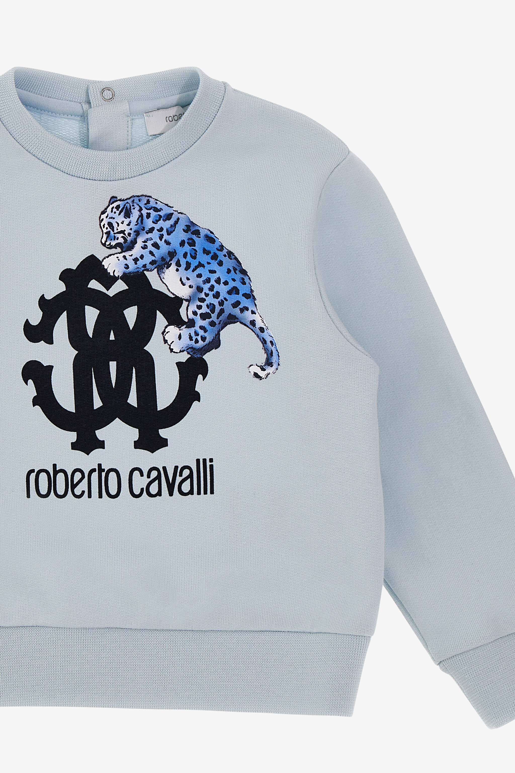 JU Blue Leopard Sweatshirt JU Blue Leopard Sweatshirt Light blue SJT909-CF050