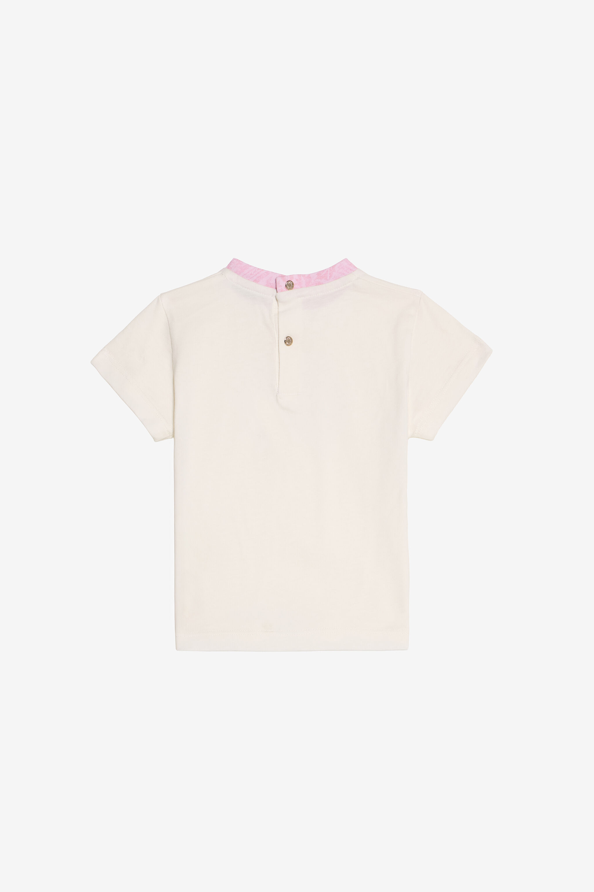 JU Ivory Cotton T-Shirt JU Ivory Cotton T-Shirt MILKY WHITE VJT603-JD001