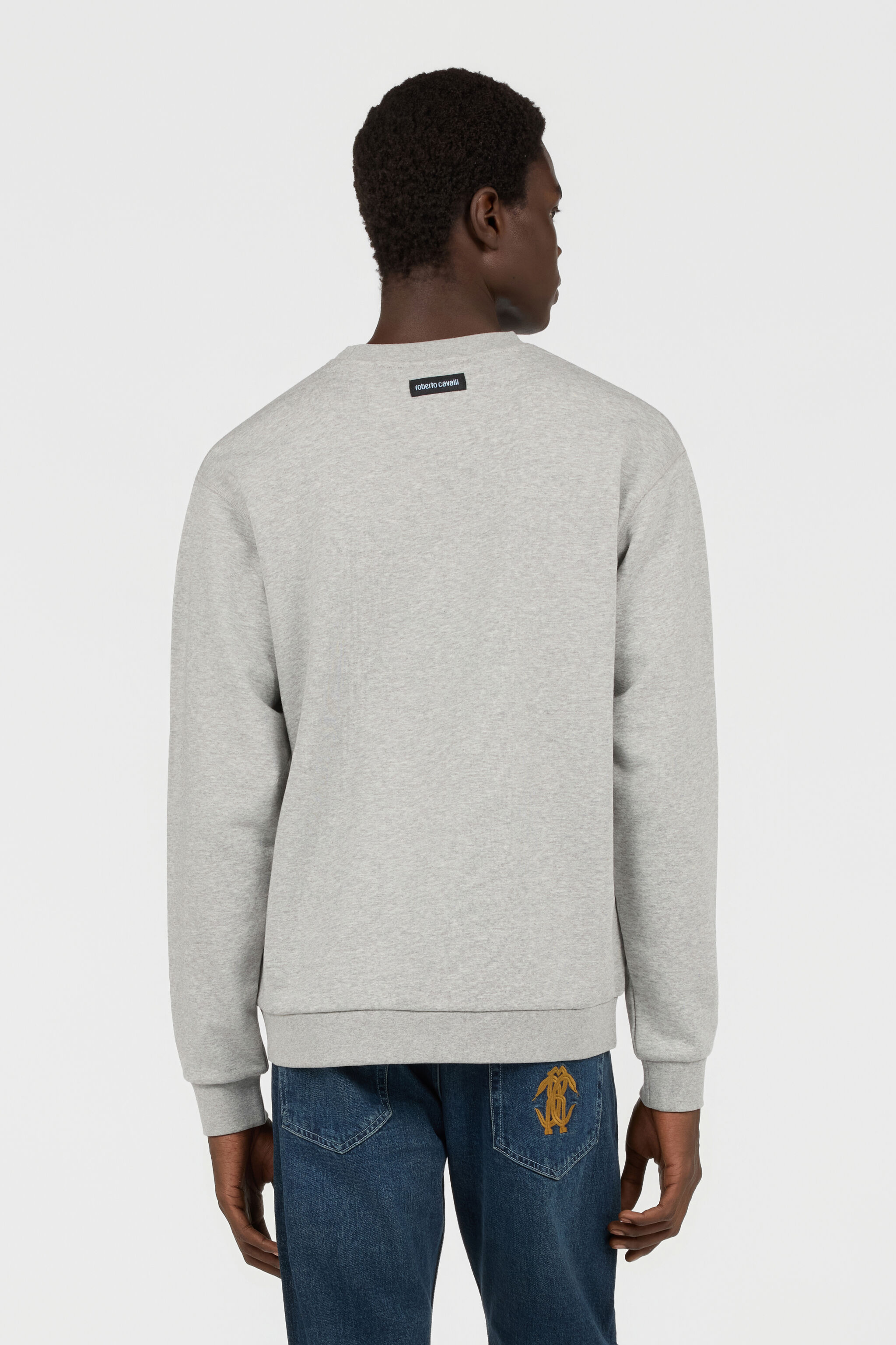 RC Rundhals-Sweatshirt in Grau mit Logo RC Rundhals-Sweatshirt in Grau mit Logo GREY MELANGE TOT66C-CF062