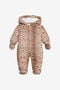JU Leopard Print Padded Jumpsuit JU Leopard Print Padded Jumpsuit NATURAL VJT400-5RO52