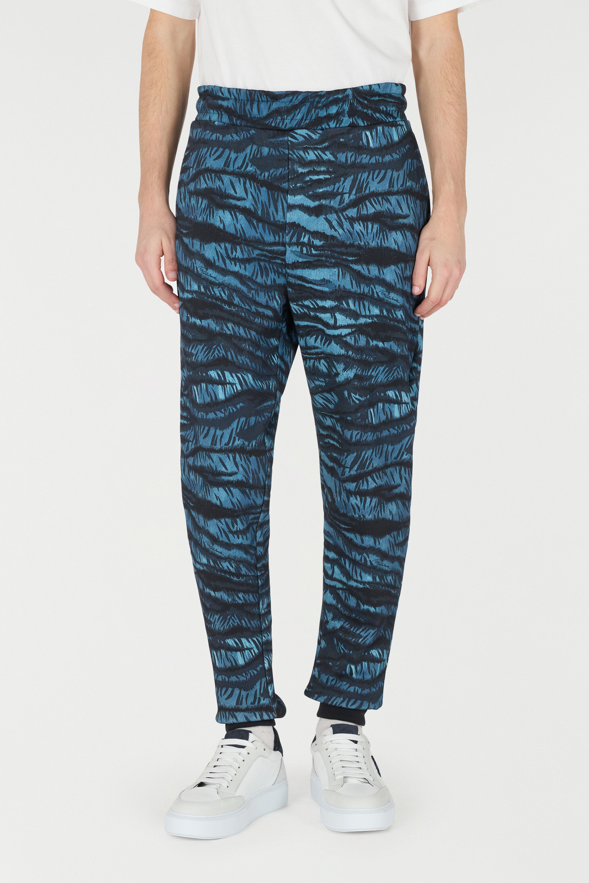RC Joggers with Tiger Skin Print RC Joggers with Tiger Skin Print BLUE OOT20B-5OO65