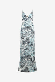 JC Robe Longue À Imprimé Jungle Bleu clair UFT185-UF251