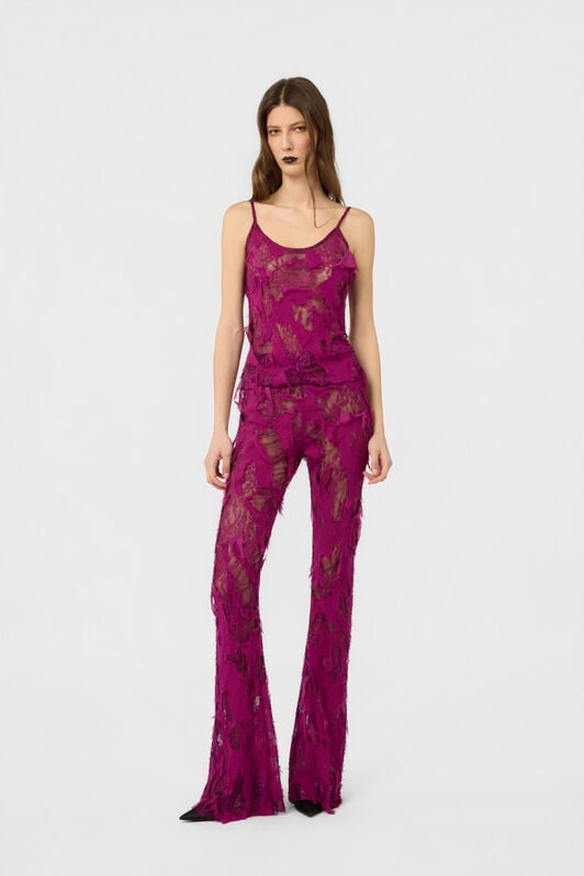 RC Top with Destroyed-Effect Lace RC Top with Destroyed-Effect Lace CYCLAMEN XWT605-GG010